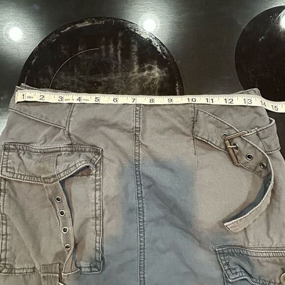 Free People Erika Utility Skirt charcoal gray size 4 - Picture 4 of 7